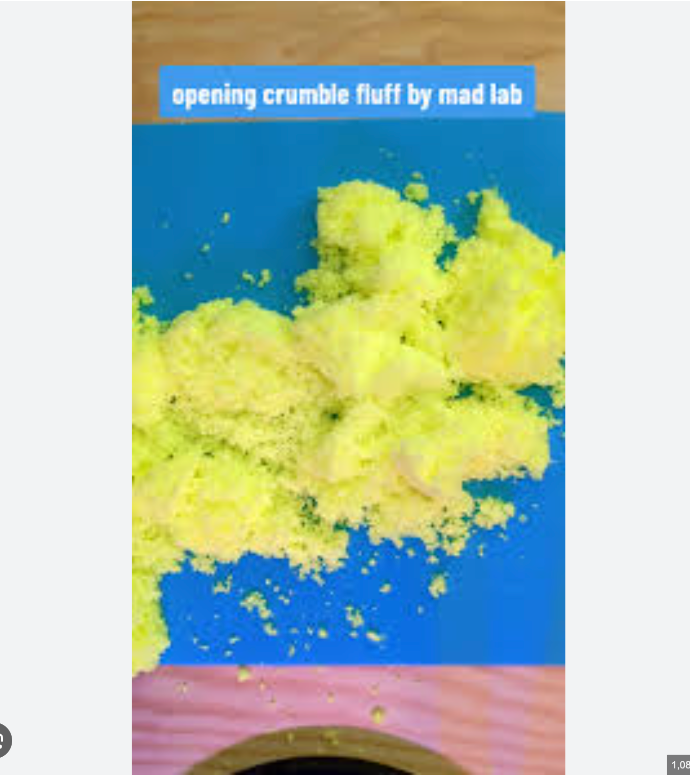 Mad Lab Crumble Fluff Fun Size Active Crumbling Sensory Toy 1 PC 30g (1.06oz)