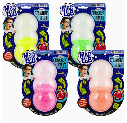 Mad Lab Crumble Fluff Fun Size Active Crumbling Sensory Toy 1 PC 30g (1.06oz)