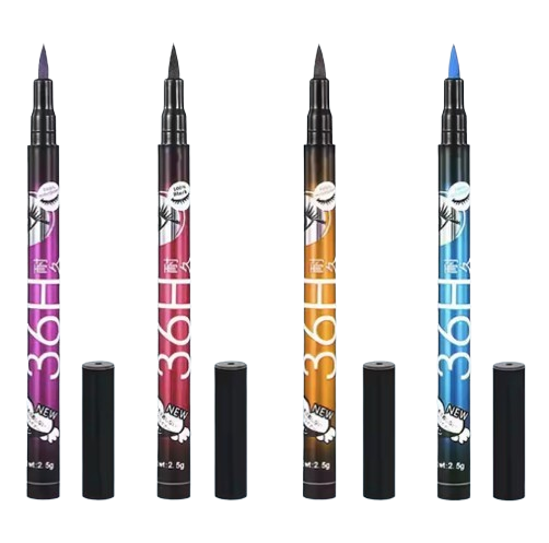 36H Waterproof Color Eyeliner Pen – Fine Tip Liquid Eyeliner