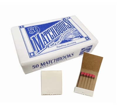 50 Pack Matchbooks Safety Matches Bulk Strike Matches