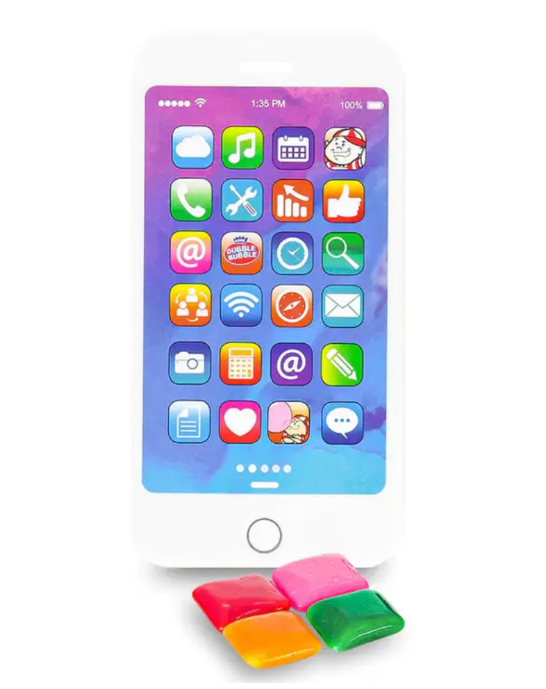 Mi-Phone Toy Cell Phone Case with Assorted Chewy Gum – 2 Pack (0.71 oz)