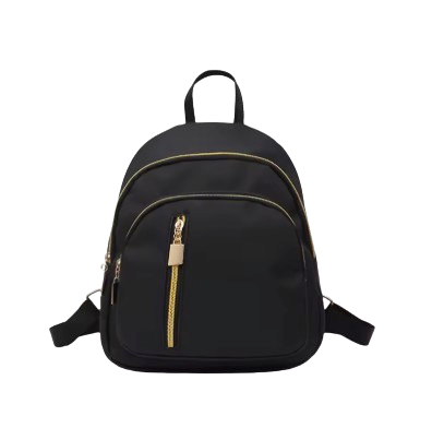 Mini Waterproof Nylon Backpack – Black Lightweight Daypack