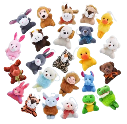 Safe Haven & CO 3-Pack Mini Plush Animal Hanging Toys – Assorted Characters
