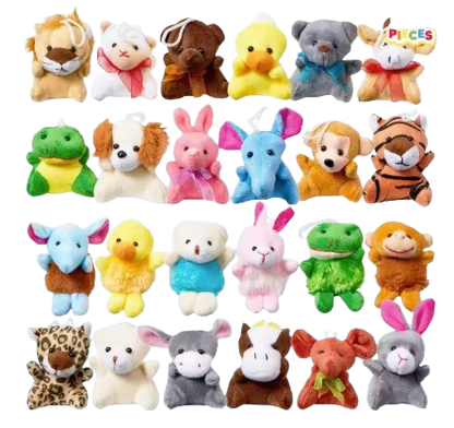 Safe Haven & CO 3-Pack Mini Plush Animal Hanging Toys – Assorted Characters