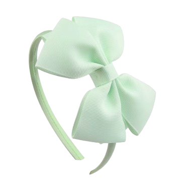 Kids Fabric Bow Headband – Assorted Color Options, Soft Elastic Hair Band
