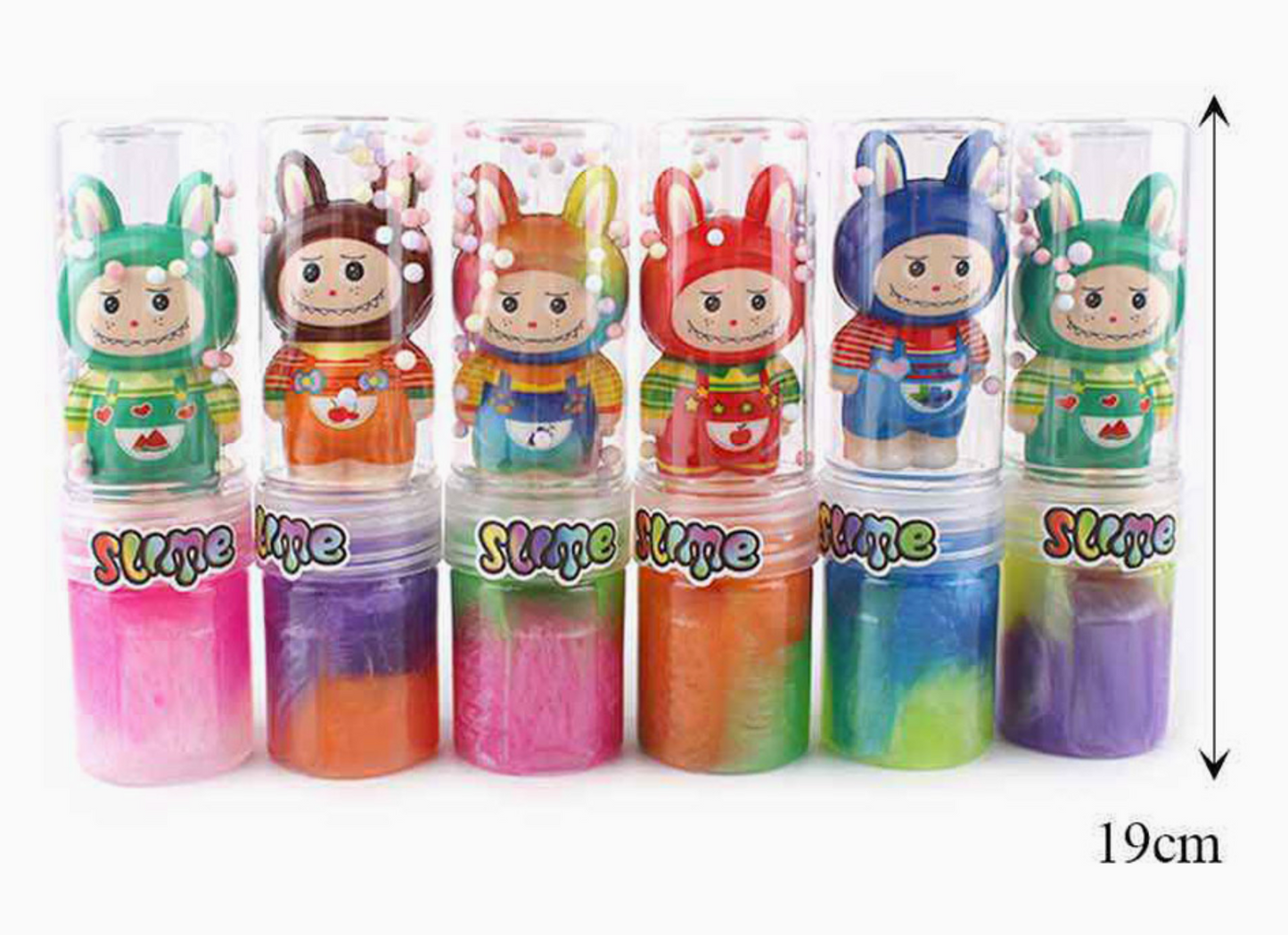 Labubu Monster Bunny Slime Toy