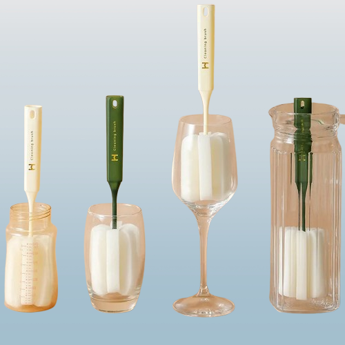 Long Handle Sponge Bottle & Glass Cleaning Brush