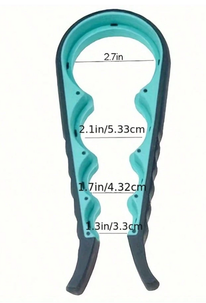 Multi-Size Anti-Slip Jar & Bottle Opener – 4-in-1 Grip Tool for Jars, Lids & Caps