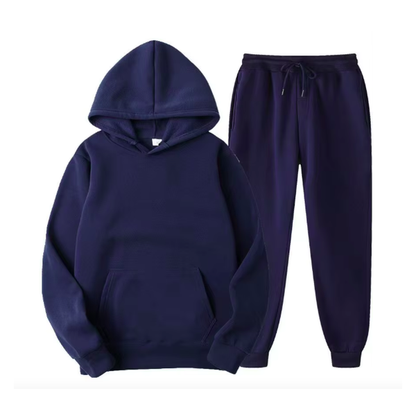 Unisex Coordinated Hoodie & Jogger Sweatpants Set – Casual 2-Piece Lounge & Streetwear Outfit