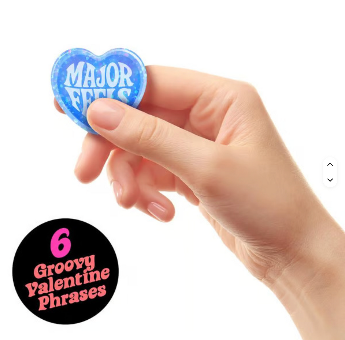 Teenie Sparkle Squeeze Hearts – 3-Pack - 1.5 Inches Mini Squishy Fidget Toys