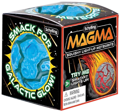 NeeDoh Magma Smack Light-Up Squeeze Ball – Lava Meteor Fidget Toy