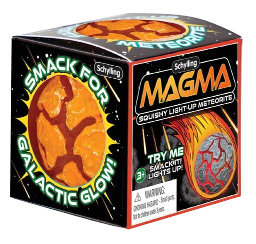 NeeDoh Magma Smack Light-Up Squeeze Ball – Lava Meteor Fidget Toy
