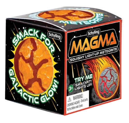 NeeDoh Magma Smack Light-Up Squeeze Ball – Lava Meteor Fidget Toy