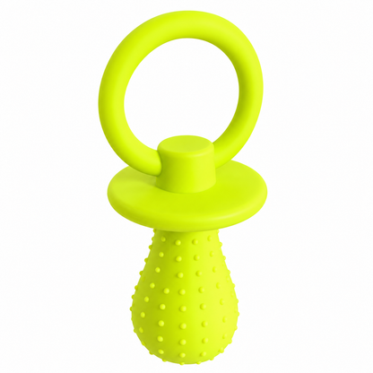 2-Pack Dog Pacifier-Shaped Chew Toys – Textured Puppy Teething & Interactive Pet Toys