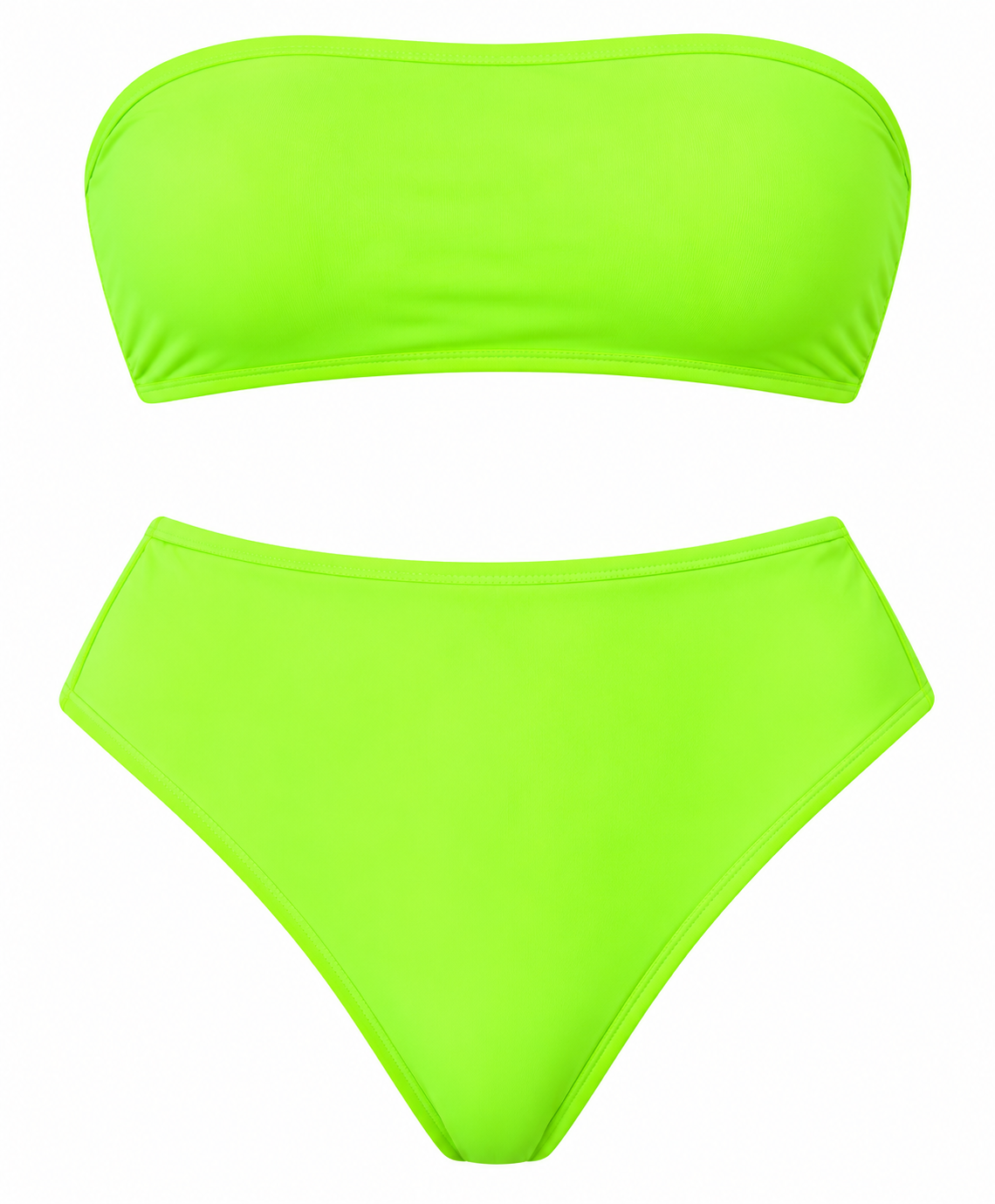 Women’s Bandeau Bra Top & High-Waist Panty Set – Soft Seamless Comfort