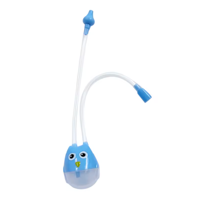 Baby Nasal Aspirator with Soft Silicone Tip – Manual Nose Cleaner
