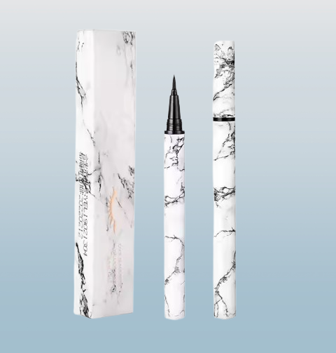 Marble Pattern Waterproof Black Liquid Eyeliner Pen