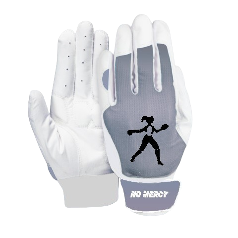No Mercy Sports Adult Softball Batting Gloves – Teal/Purple & Gray/Black Performance Grip