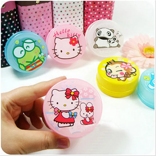 Outdoor Portable Creative Folding Water Cup with Cute Cartoon Case