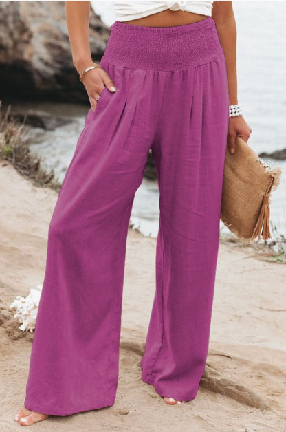Women’s High Waist Palazzo Pants Wide Leg Casual Lounge Pants