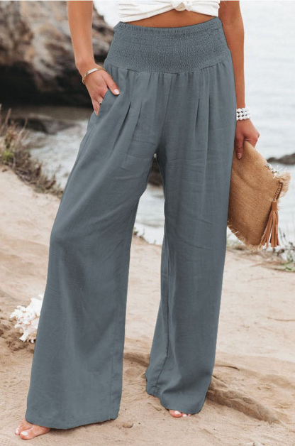 Women’s High Waist Palazzo Pants Wide Leg Casual Lounge Pants