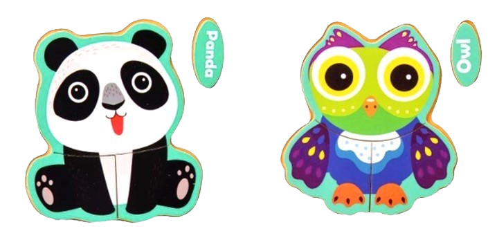 Safe Haven & CO Wooden Toddler Jigsaw Puzzle Set – 2 Pack Learning Puzzles (12–24 Months)