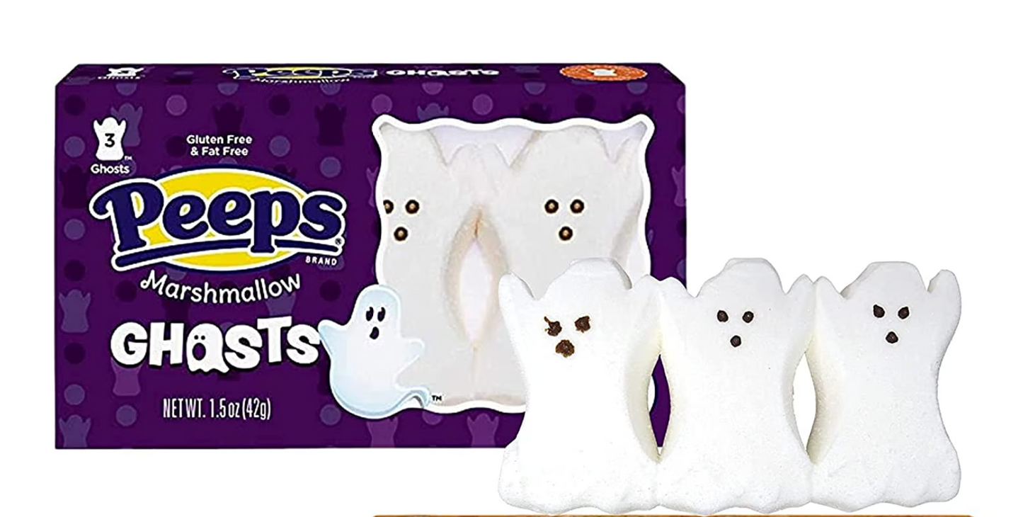 Peeps® Halloween Marshmallow Candy Variety Pack – 4 Assorted Seasonal Designs (12 Total Marshmallows)