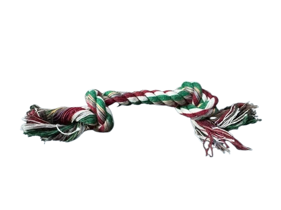 2-Pack Braided Cotton Rope Dog Chew Toy – Durable Tug & Dental Training Aid