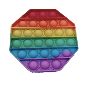 Silicone Push Pop Bubble Sensory Fidget Toy – Small 4.3"