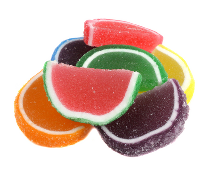 Assorted Fruit Slices Wrapped Candy – 2 Bags (30 Individually Wrapped Fruit Slices, 1 lb Total)