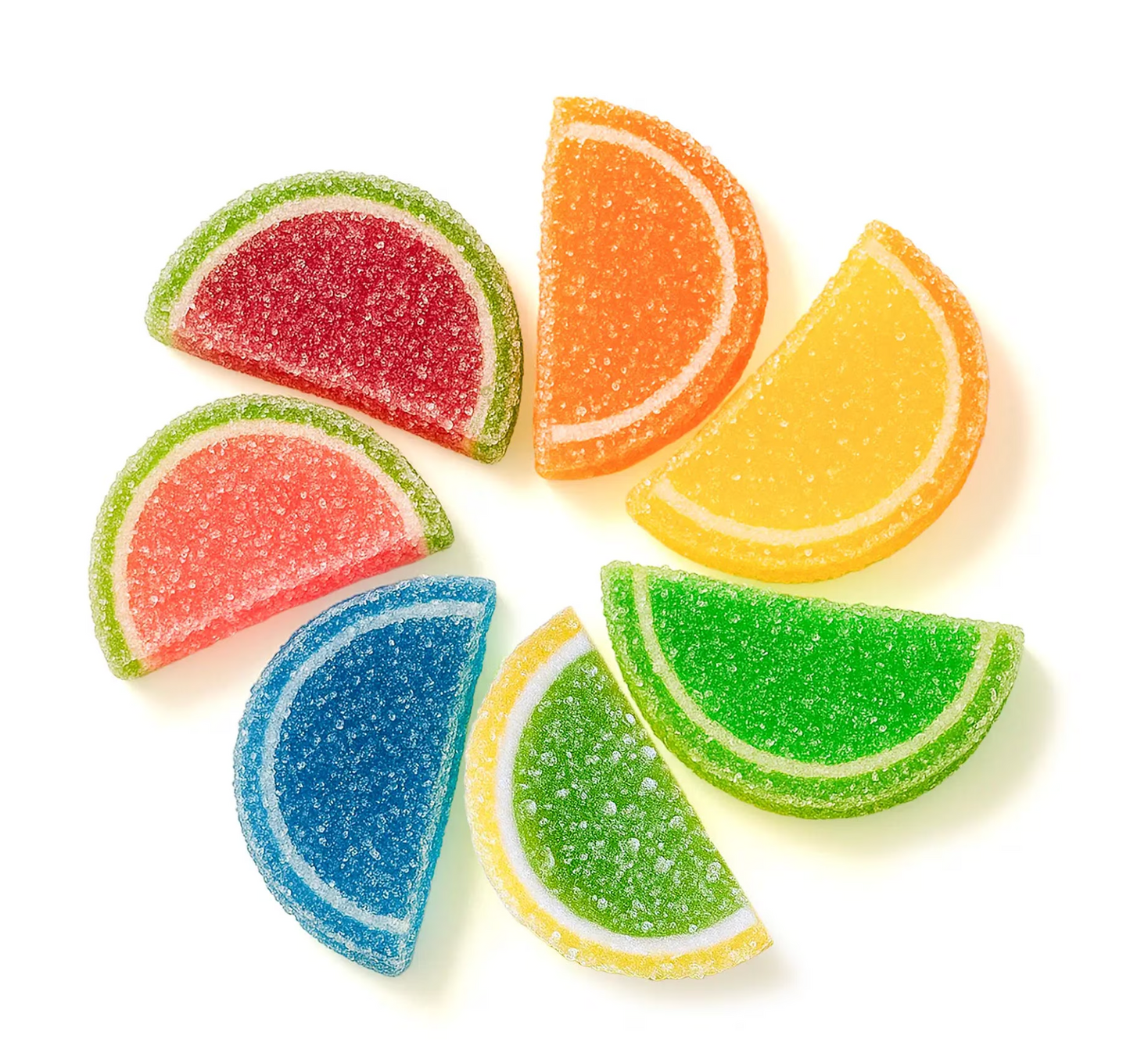 Assorted Fruit Slices Wrapped Candy – 2 Bags (30 Individually Wrapped Fruit Slices, 1 lb Total)