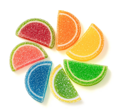 Assorted Fruit Slices Wrapped Candy – 2 Bags (30 Individually Wrapped Fruit Slices, 1 lb Total)
