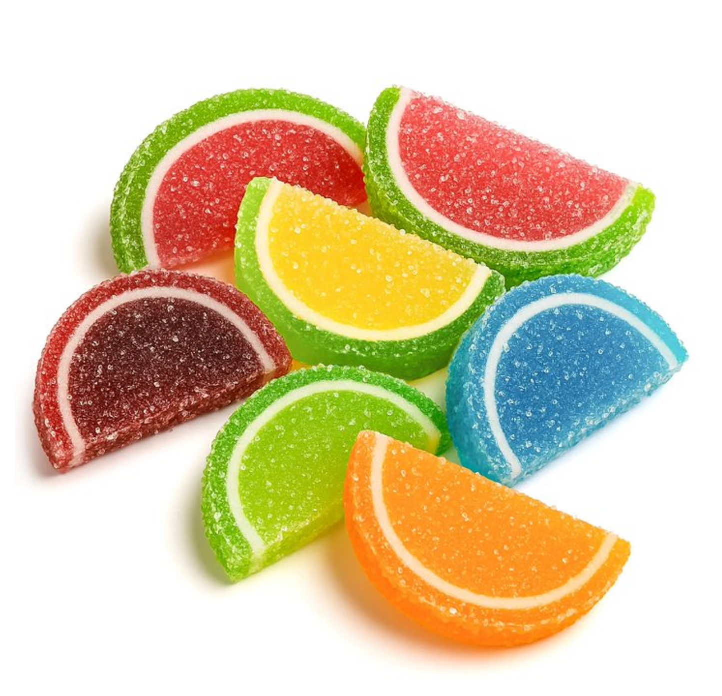 Assorted Fruit Slices Wrapped Candy – 2 Bags (30 Individually Wrapped Fruit Slices, 1 lb Total)