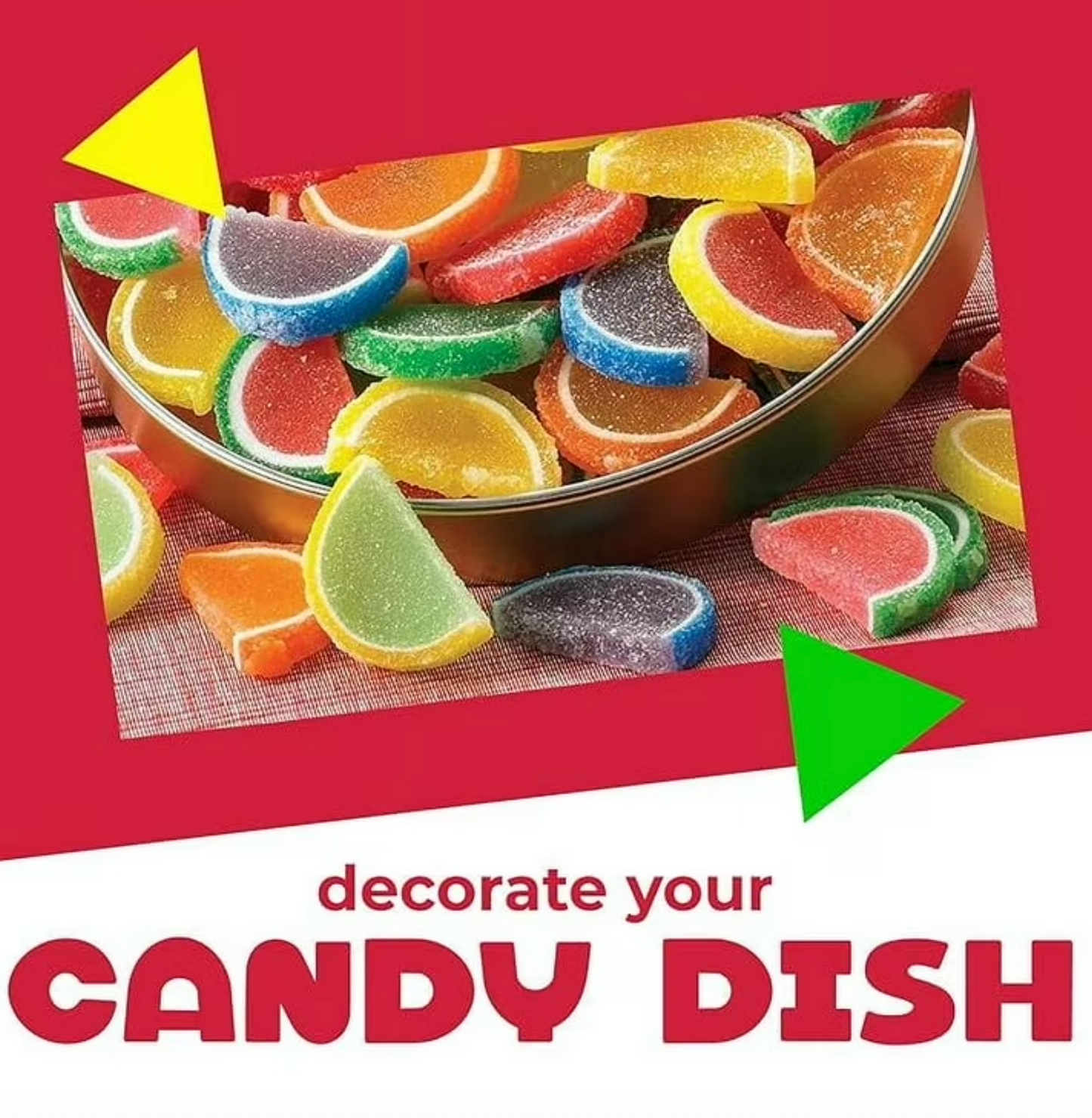 Assorted Fruit Slices Wrapped Candy – 2 Bags (30 Individually Wrapped Fruit Slices, 1 lb Total)