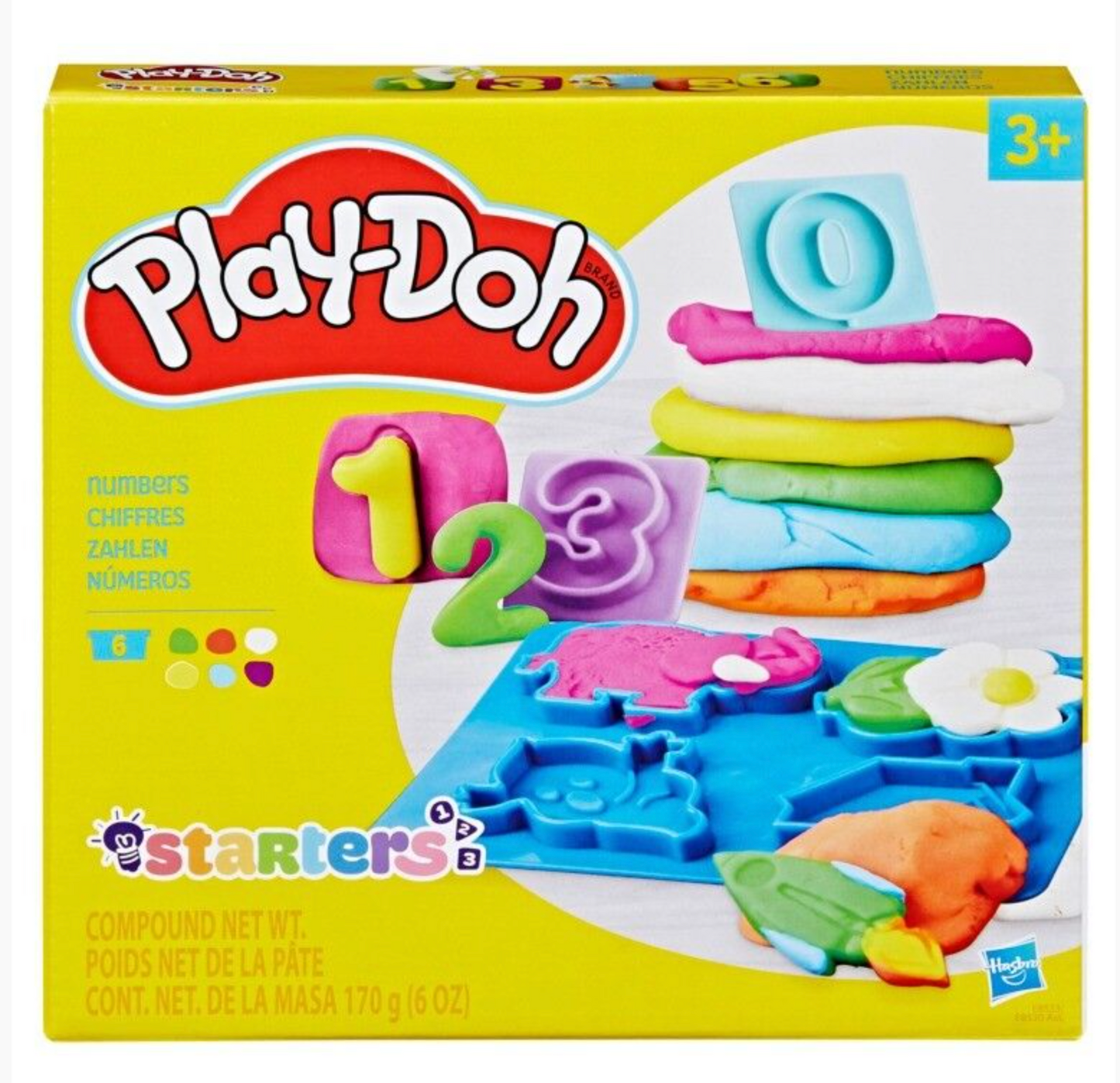 Play-Doh Starters Learning Playset Assortment – Numbers, Letters, Shapes or Animals