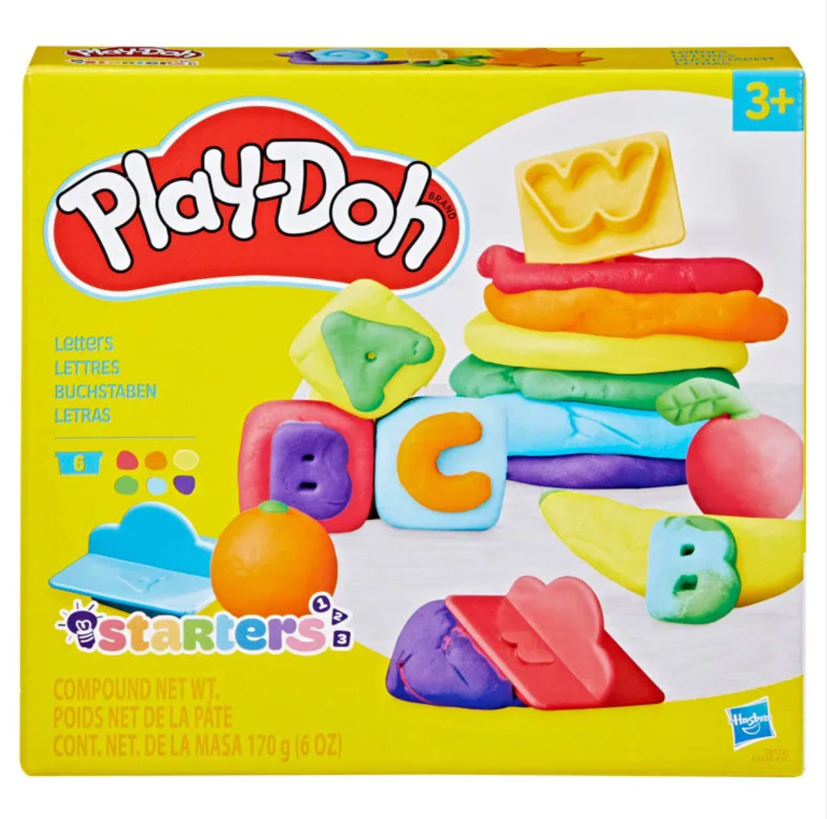 Play-Doh Starters Learning Playset Assortment – Numbers, Letters, Shapes or Animals