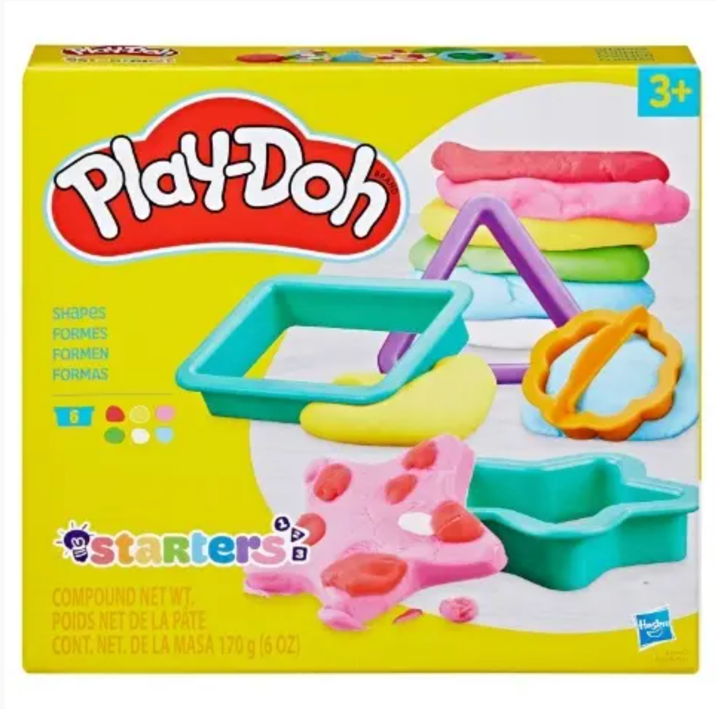 Play-Doh Starters Learning Playset Assortment – Numbers, Letters, Shapes or Animals