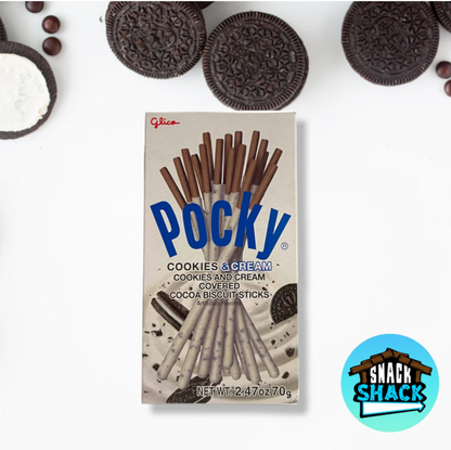 Pocky Cookies & Cream Biscuit Sticks 2.47oz (2-Pack) by Glico