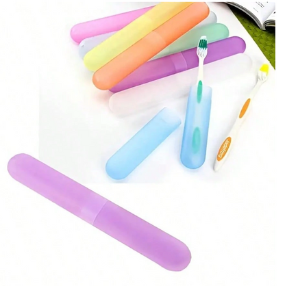 Portable Dust-proof Toothbrush Holder – Compact Travel Case in Vibrant Colors