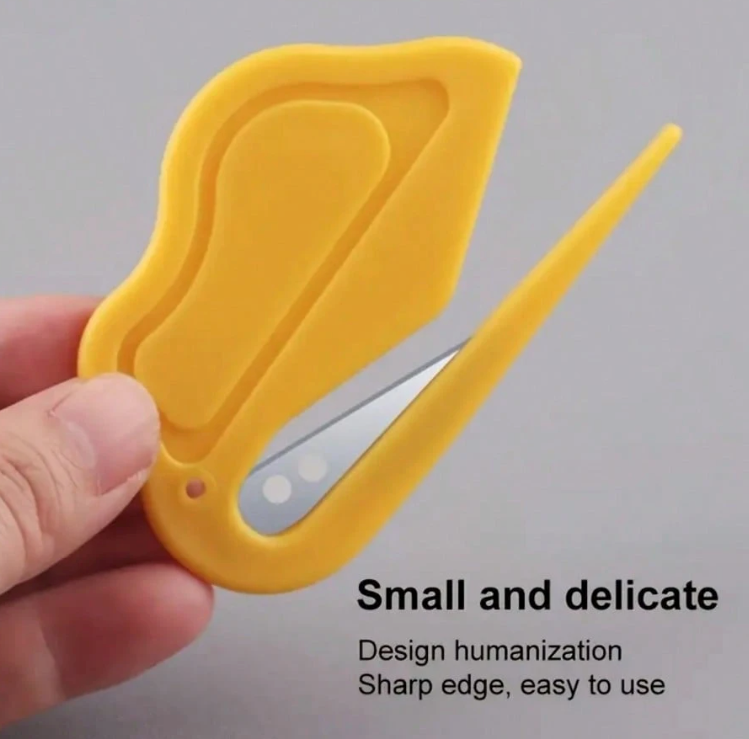 Portable Envelope Opener with Concealed Blade – Compact Letter & Package Paper Cutter