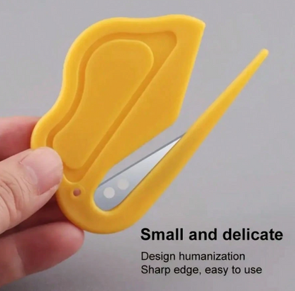 Portable Envelope Opener with Concealed Blade – Compact Letter & Package Paper Cutter