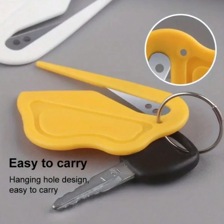Portable Envelope Opener with Concealed Blade – Compact Letter & Package Paper Cutter