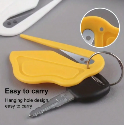 Portable Envelope Opener with Concealed Blade – Compact Letter & Package Paper Cutter