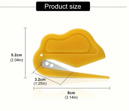 Portable Envelope Opener with Concealed Blade – Compact Letter & Package Paper Cutter