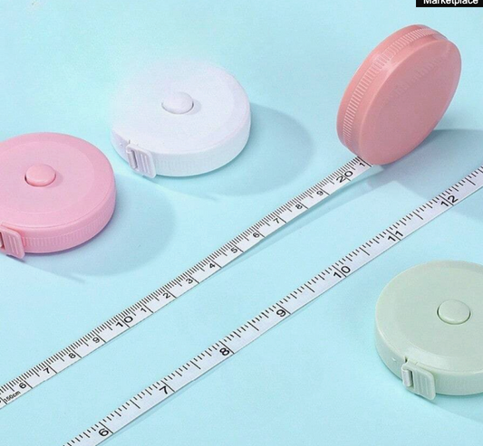 Compact ABS Measuring Tape – Random Color, 150cm/60in Retractable Tape
