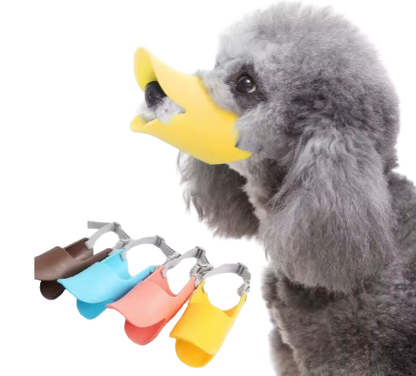 Adjustable Duck-Bill Dog Muzzle – Soft Silicone Pet Mouth Cover