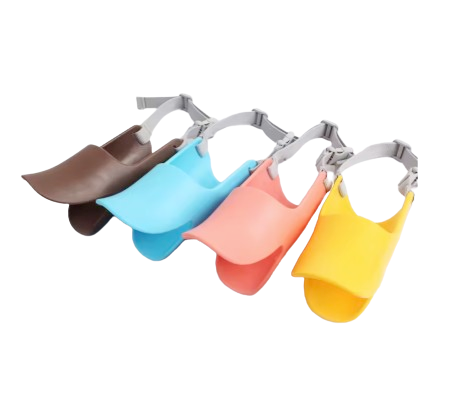 Adjustable Duck-Bill Dog Muzzle – Soft Silicone Pet Mouth Cover