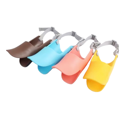 Adjustable Duck-Bill Dog Muzzle – Soft Silicone Pet Mouth Cover