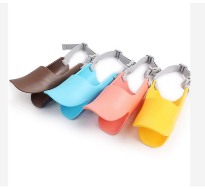 Adjustable Duck-Bill Dog Muzzle – Soft Silicone Pet Mouth Cover