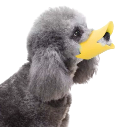 Adjustable Duck-Bill Dog Muzzle – Soft Silicone Pet Mouth Cover